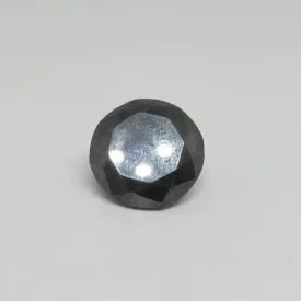 7.47 Carat Fancy Black Round Loose Diamond