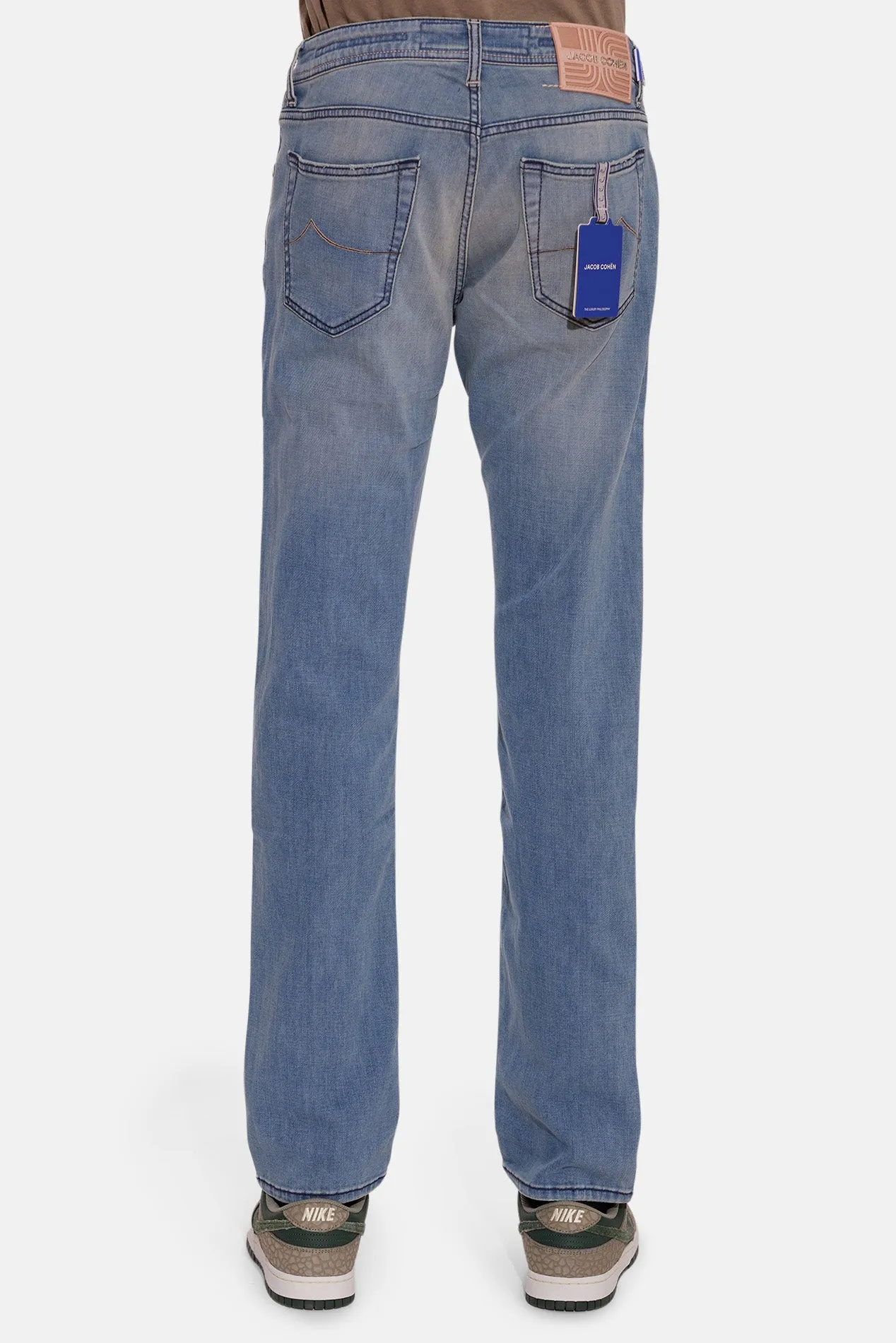 Bard 9oz Denim Medium Blue w/ Pink Patch