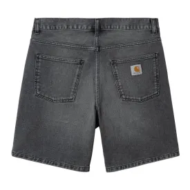 CARHARTT WIP NEWEL SHORT BLACK LIGHT USED WASH