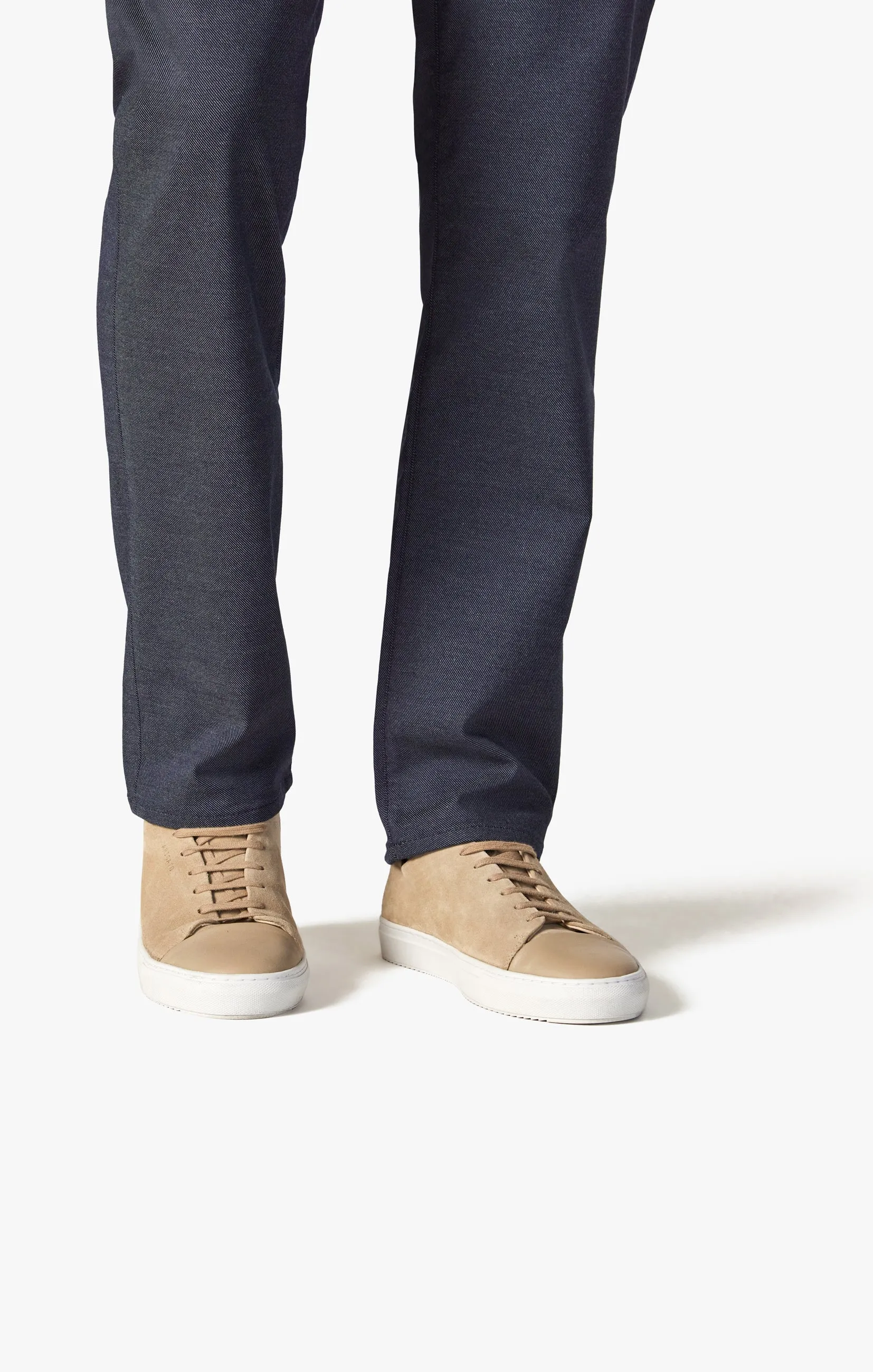 Charisma Relaxed Straight Pants In Navy Coolmax