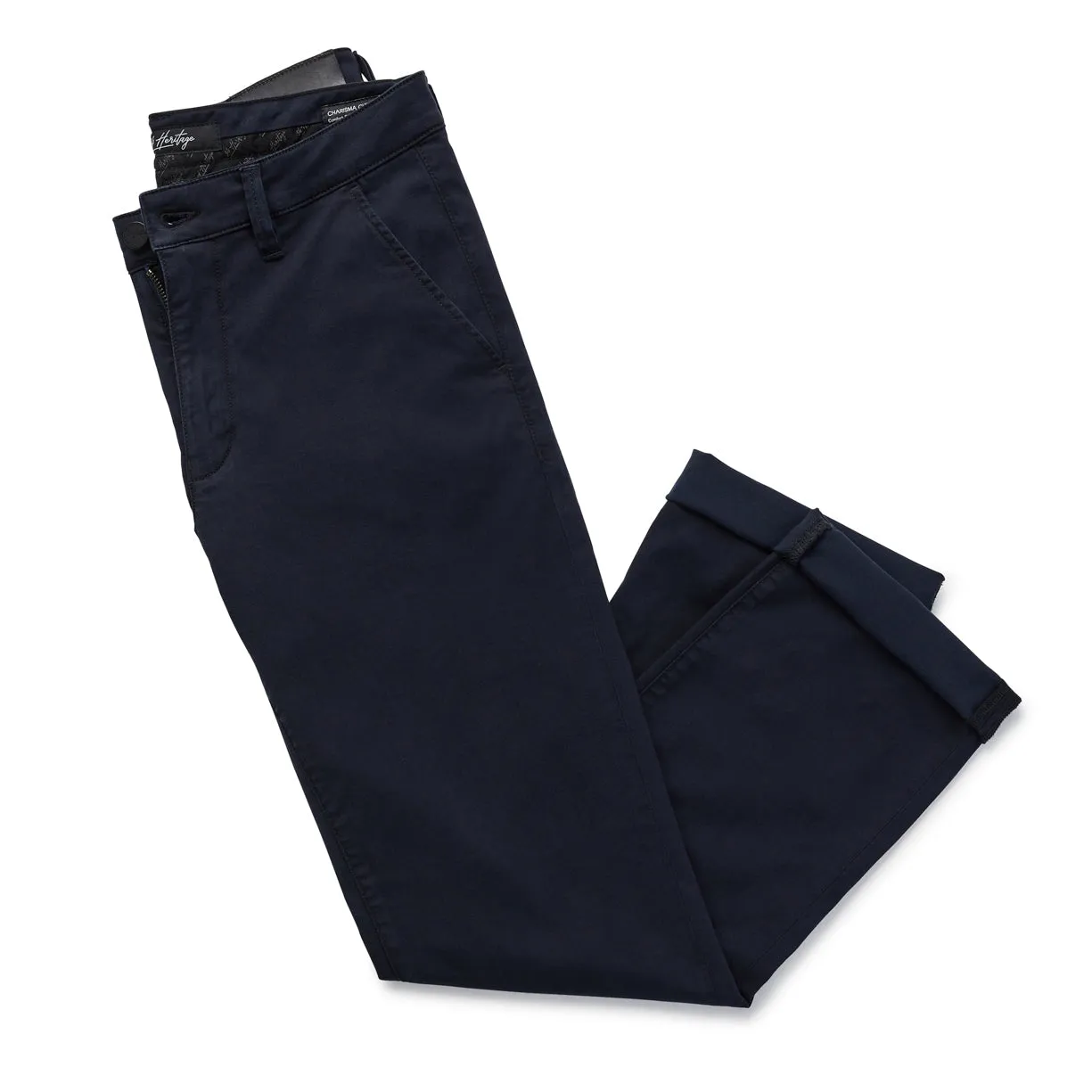 Charisma Relaxed Straight Pants in Navy Twill