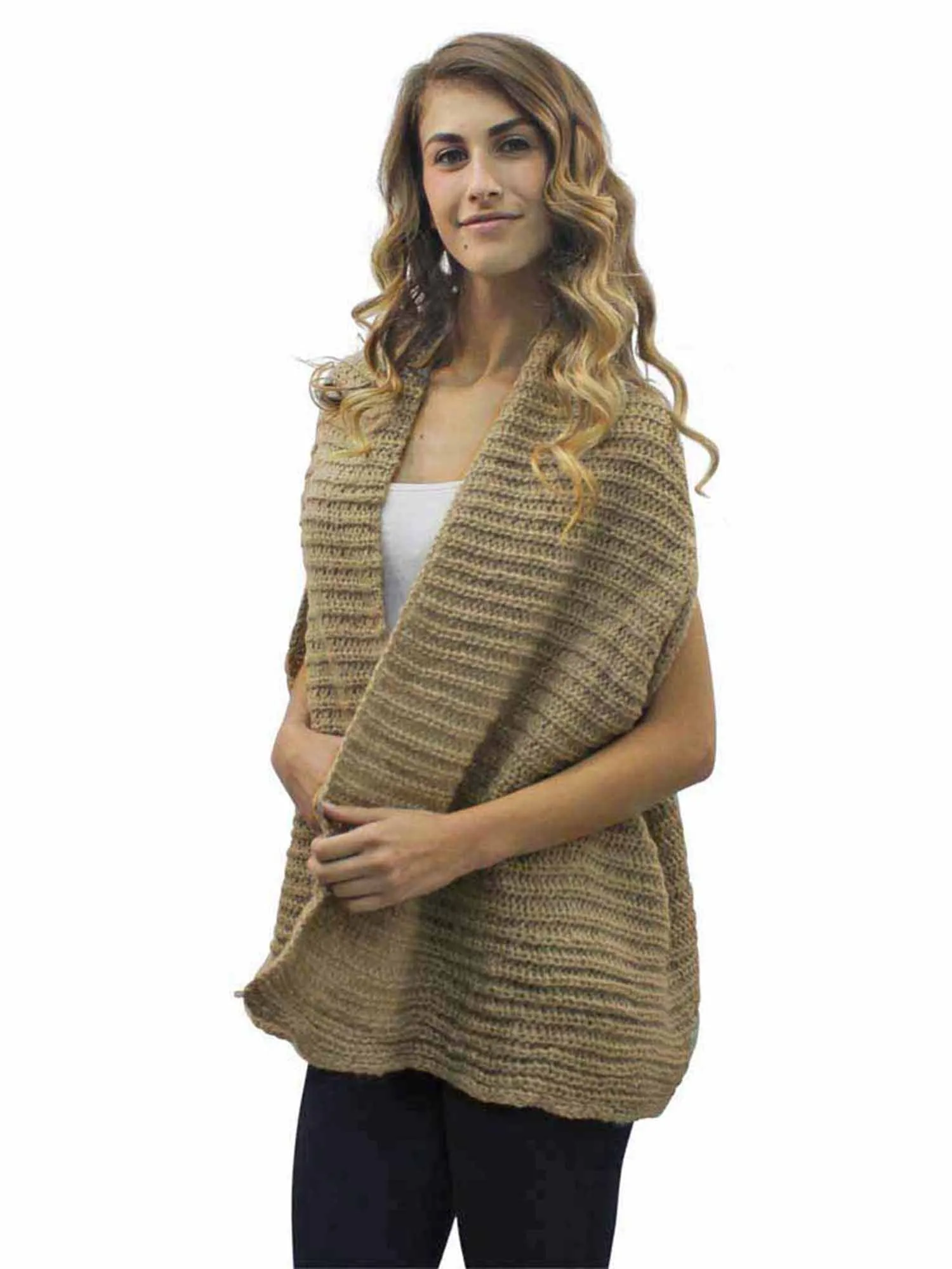 Chunky Knit Shrug Shawl