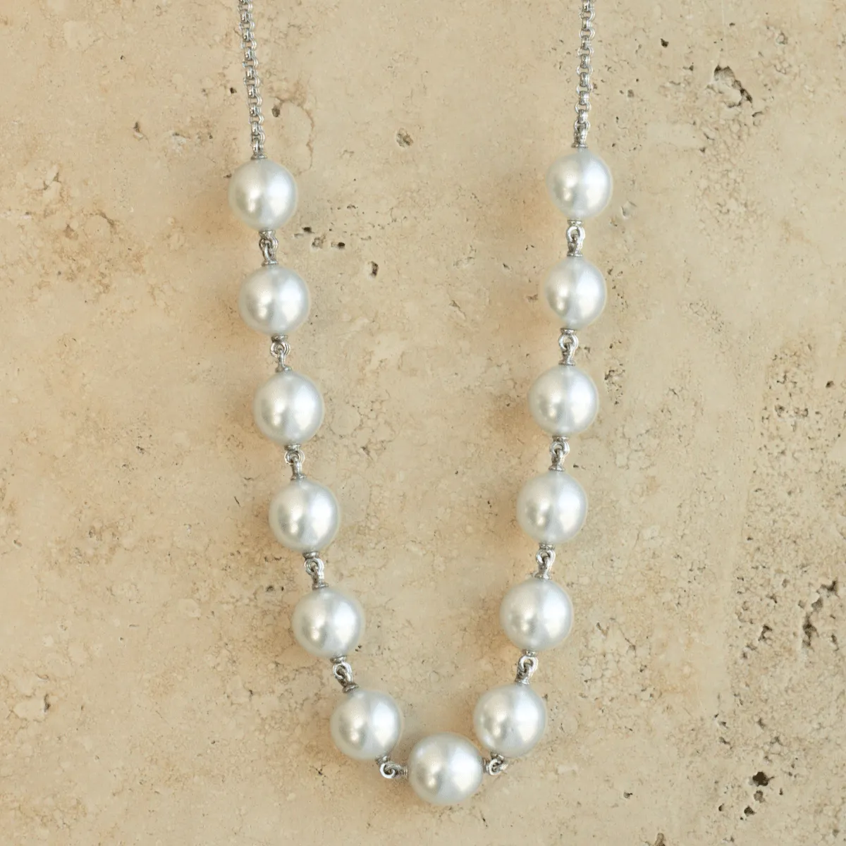 Cocos Strand Necklace Australian South Sea Cygnet Bay 13 Drop 11-11.5mm A1 /B1  43cm 9ct White Gold