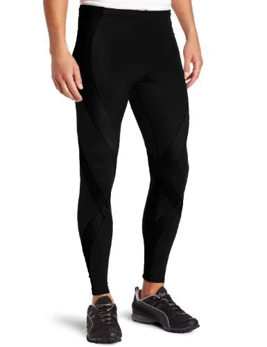 CW-X Men's Pro Running Tights, Black, X-Large