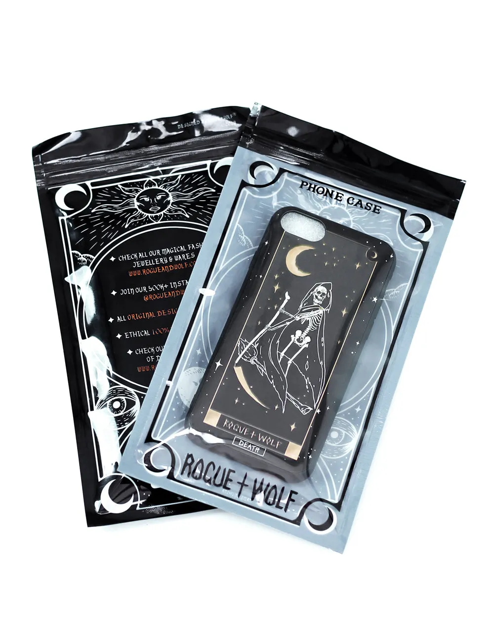 Death Tarot Phone Case - Mirror Gold Details