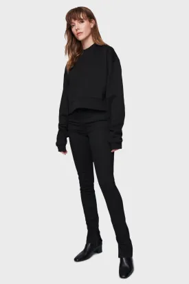 DSTLD Women's Mock Neck in Black