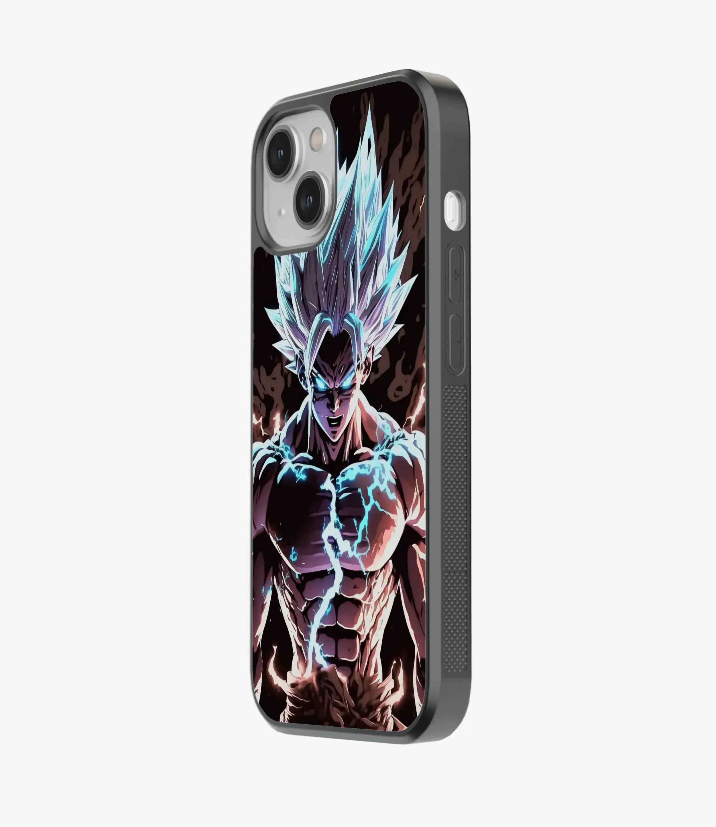 Electrifying Goku Glass Phone Case