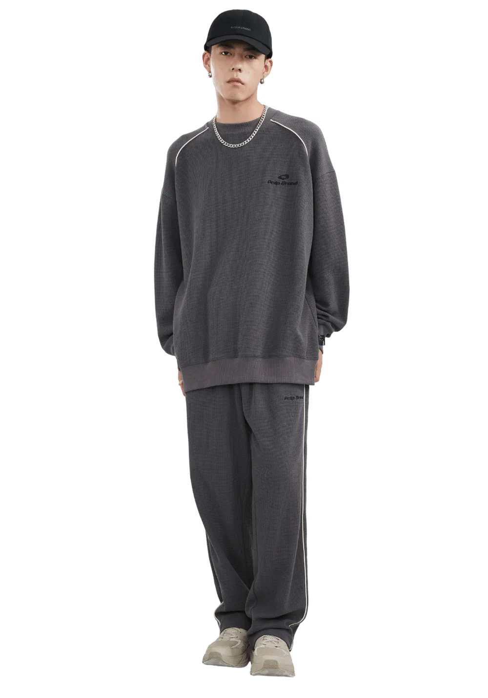 Embroidered Houndstooth Sweatpant