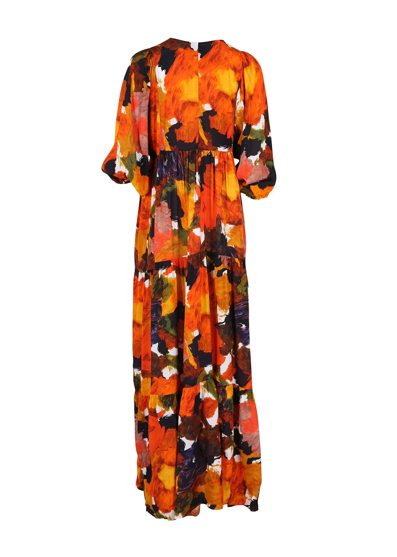 Fiorella Olivia Dress Orange in Viscose