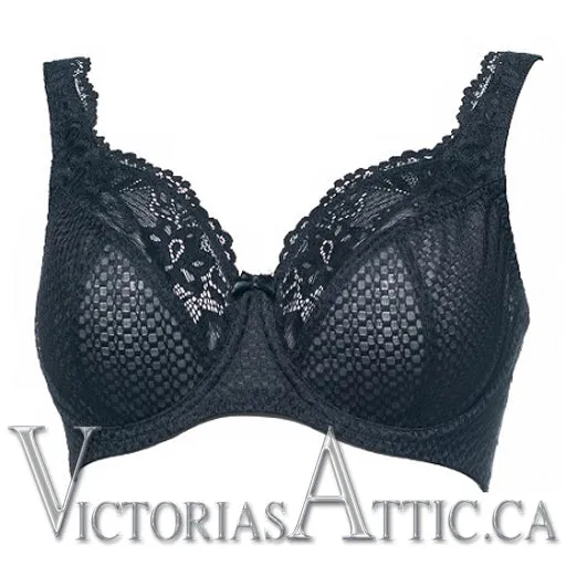 Fit Fully Yours Serena Lace Plunge Bra Navy