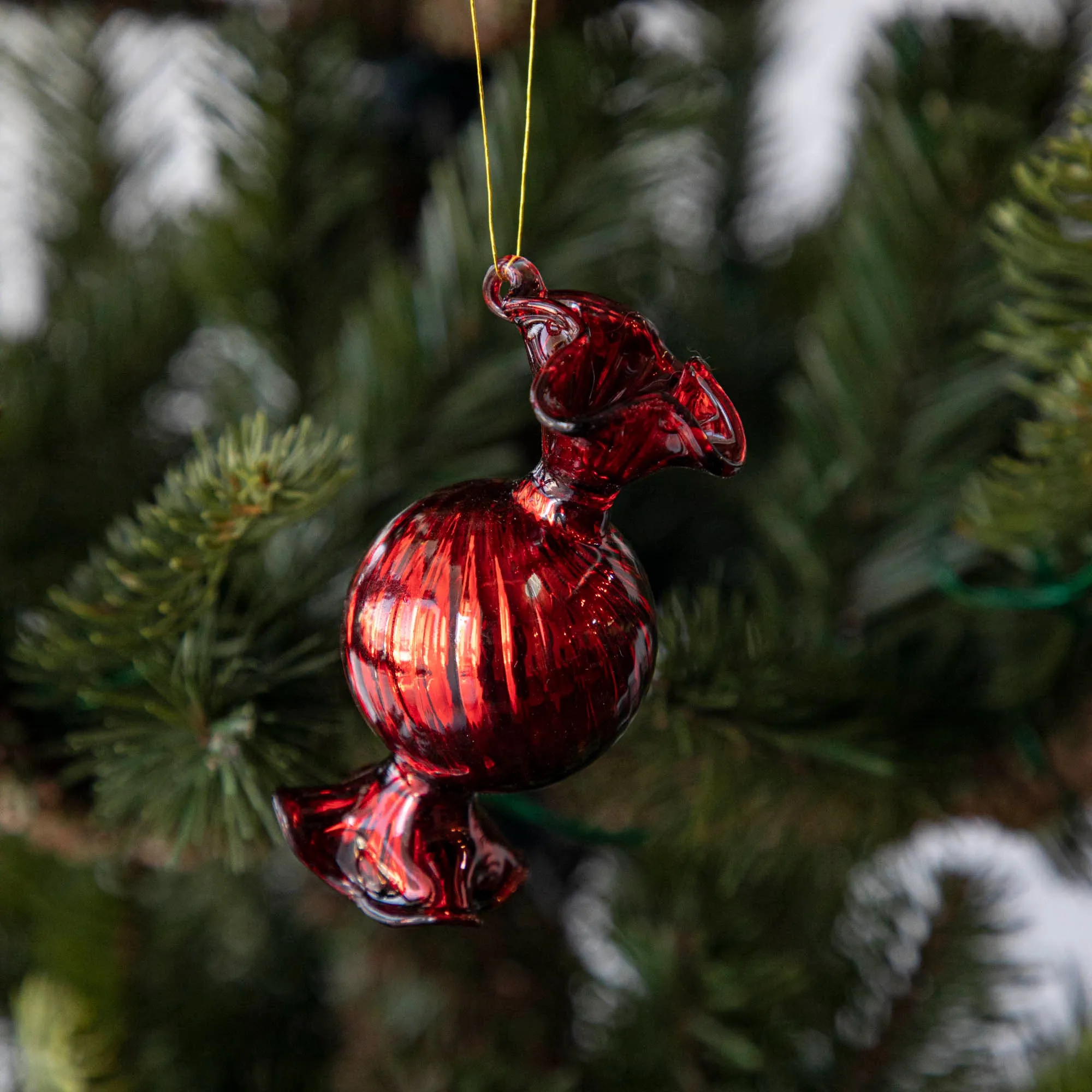 Glass Candy Ornament