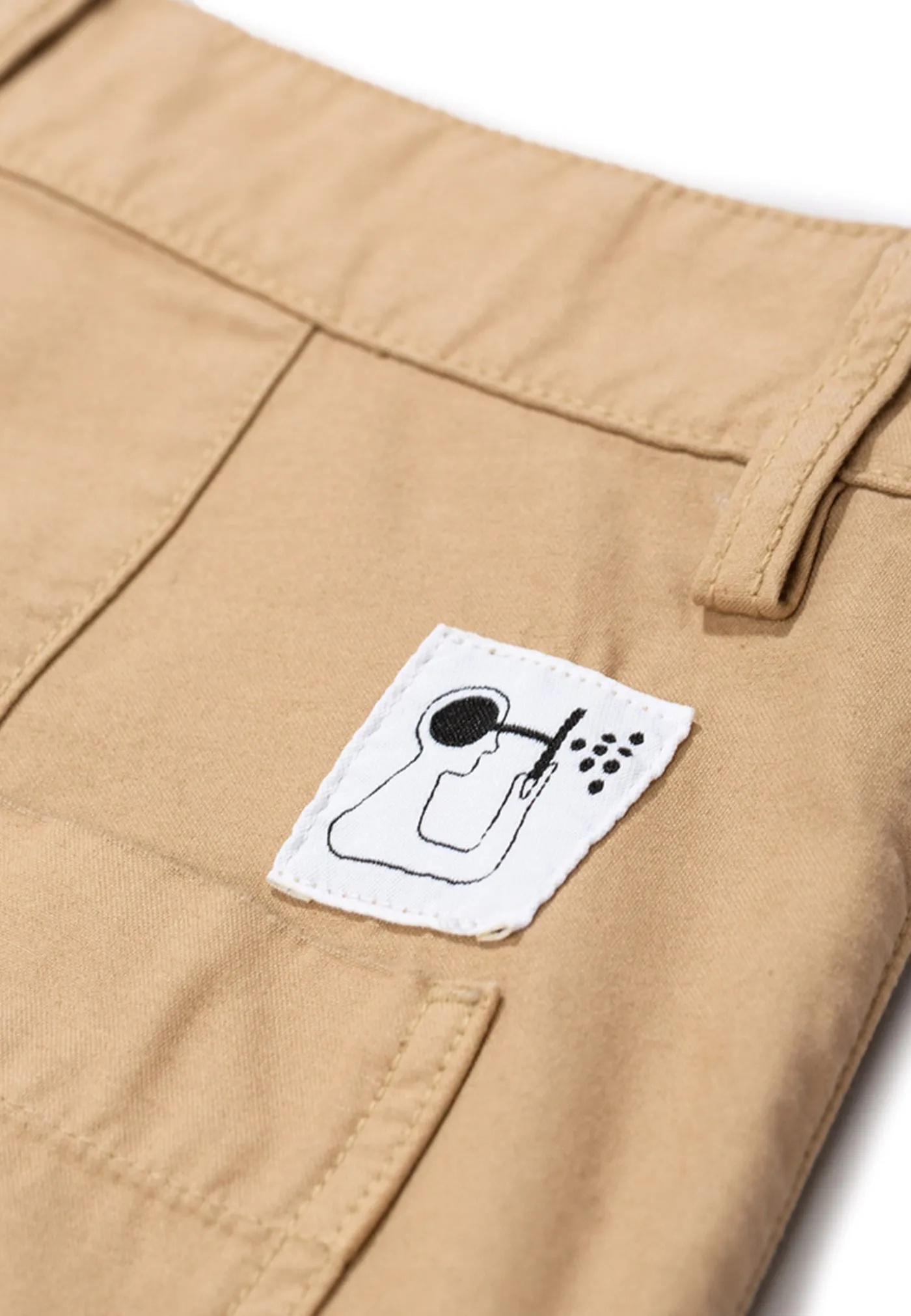 GM x NP Lukas Backsatin Pants - dark khaki