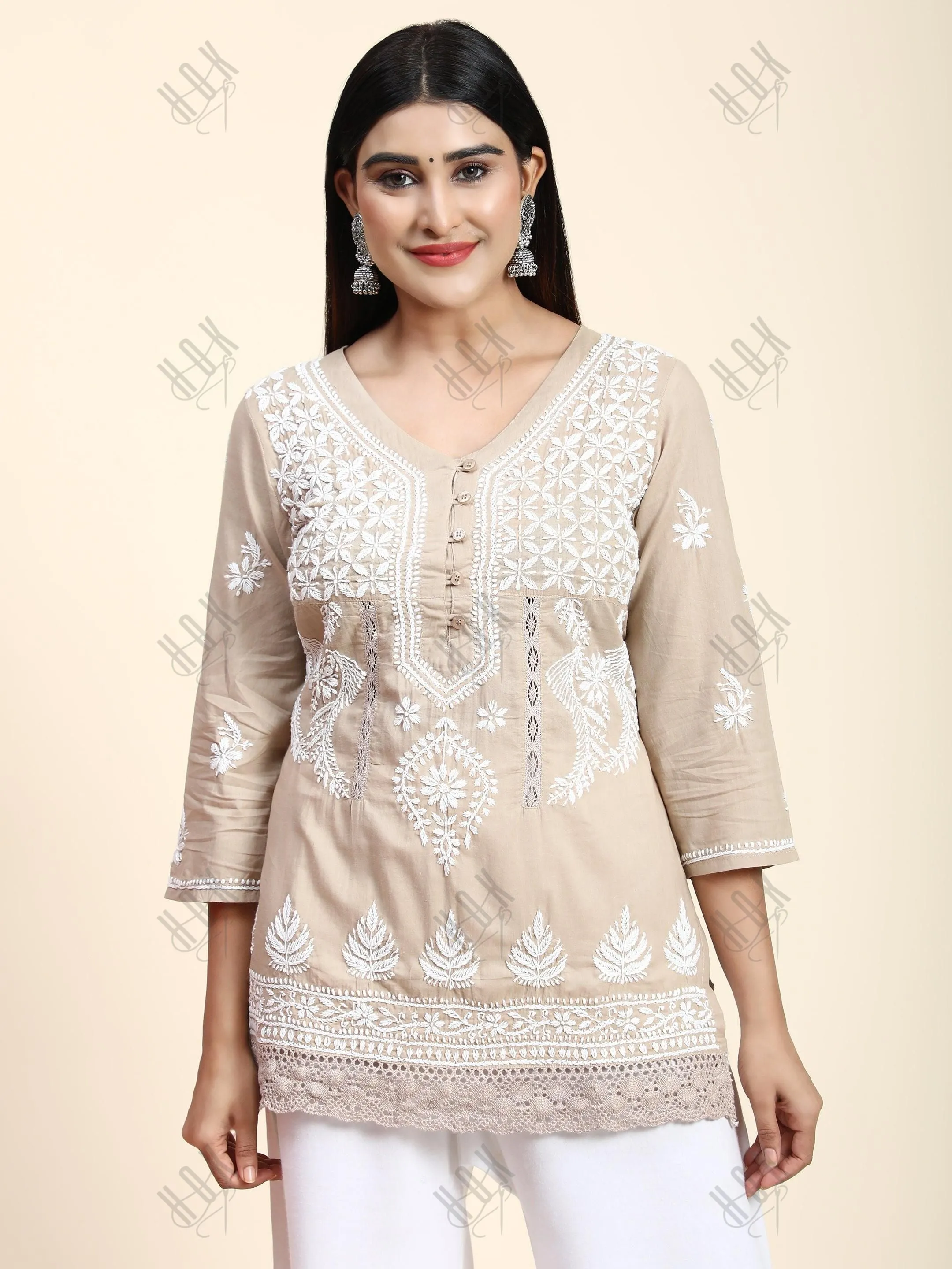 HOK chikankari Tunic for Women