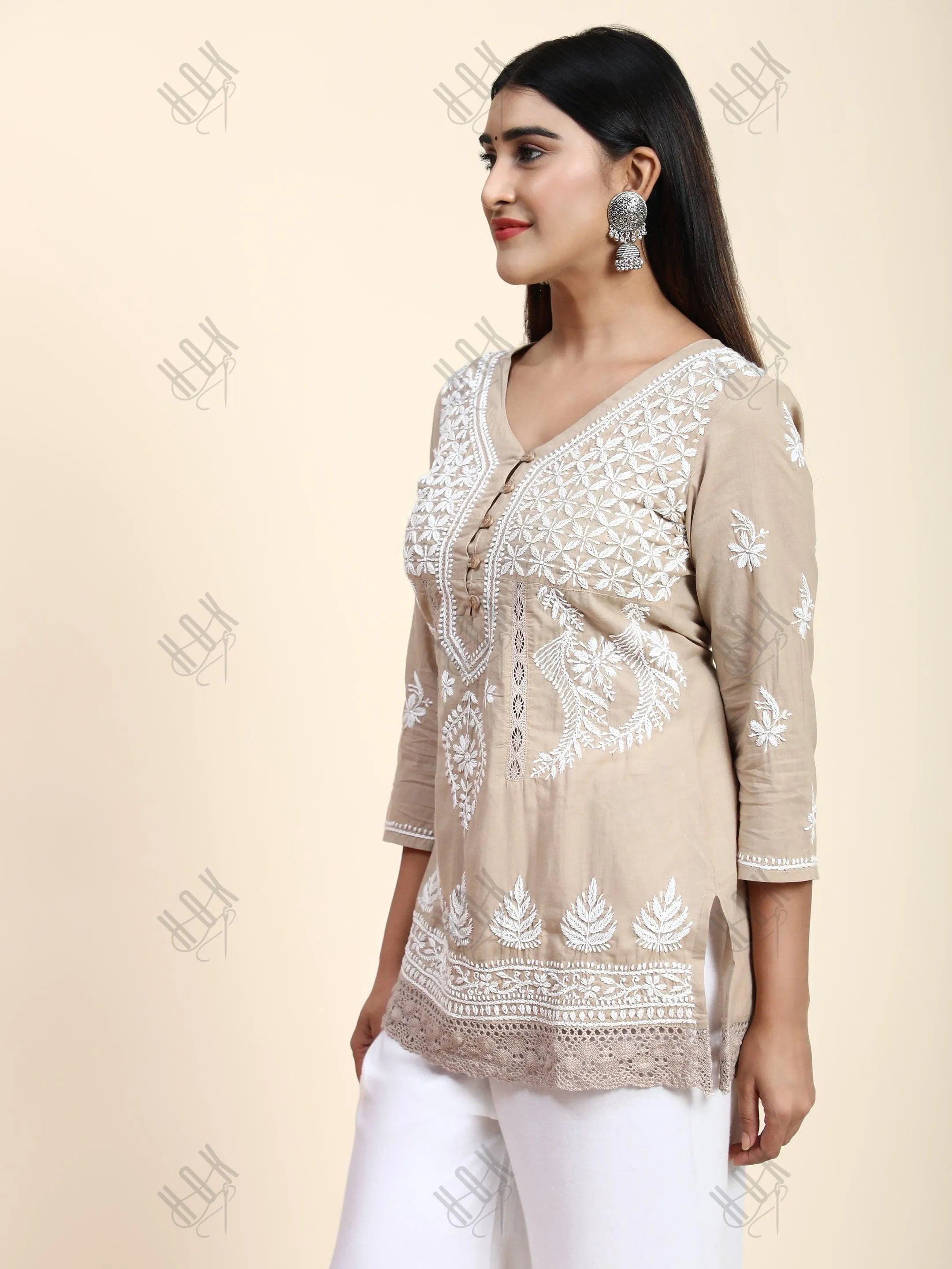 HOK chikankari Tunic for Women