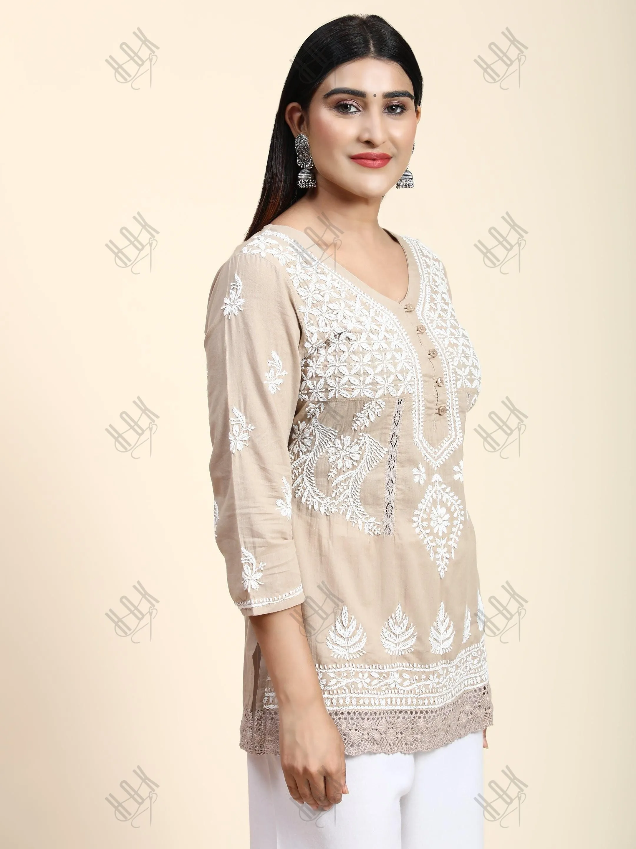 HOK chikankari Tunic for Women