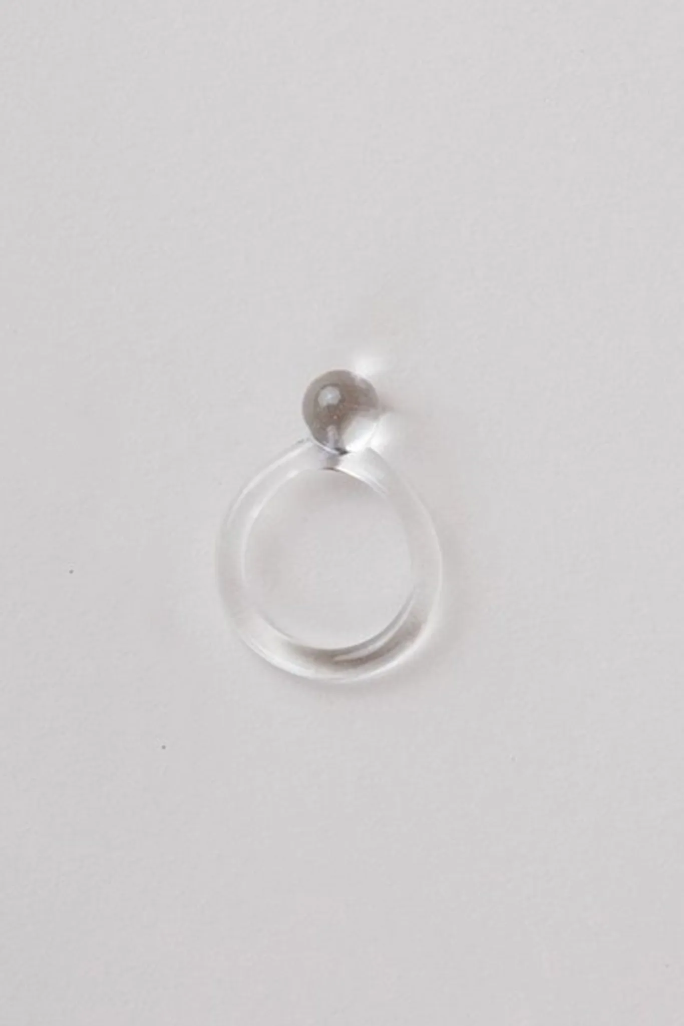 Jane D'Arensbourg Glass Dot Ring - Clear