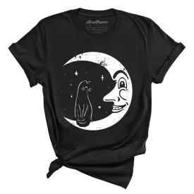 Kitty On The Moon Tee