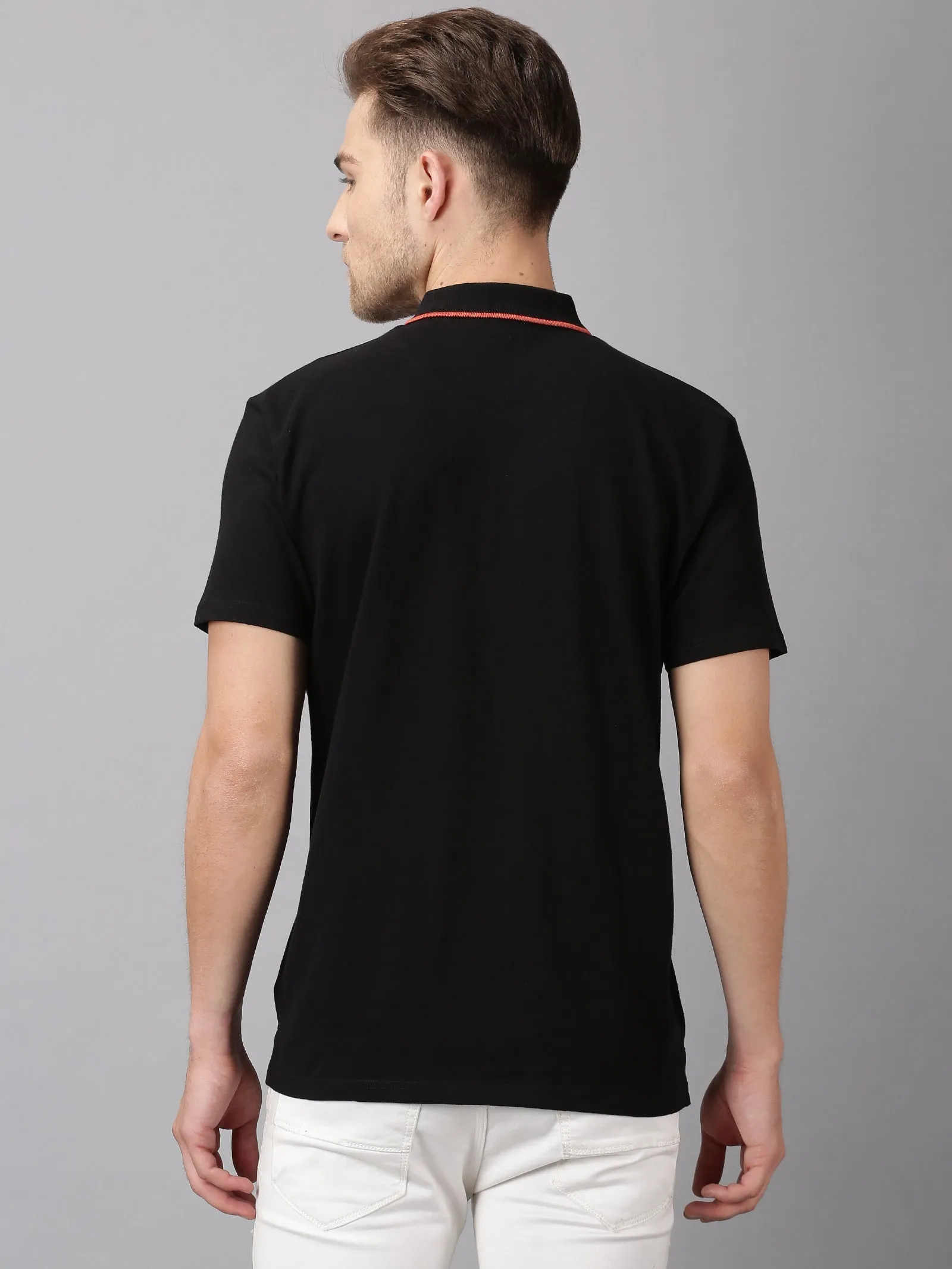 MEN'S BLACK SLIM FIT T.SHIRT