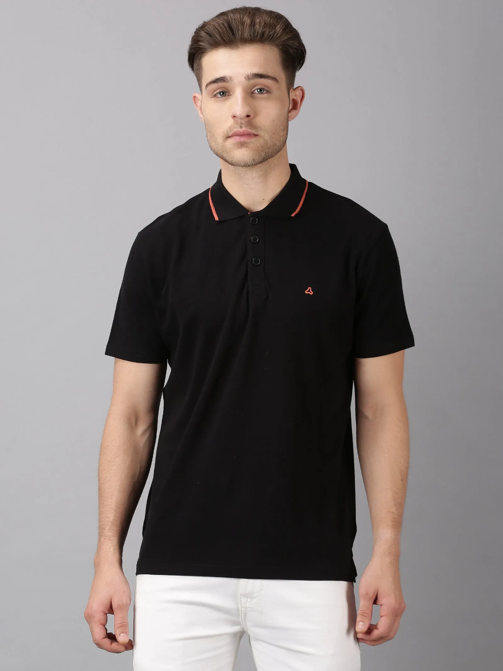 MEN'S BLACK SLIM FIT T.SHIRT