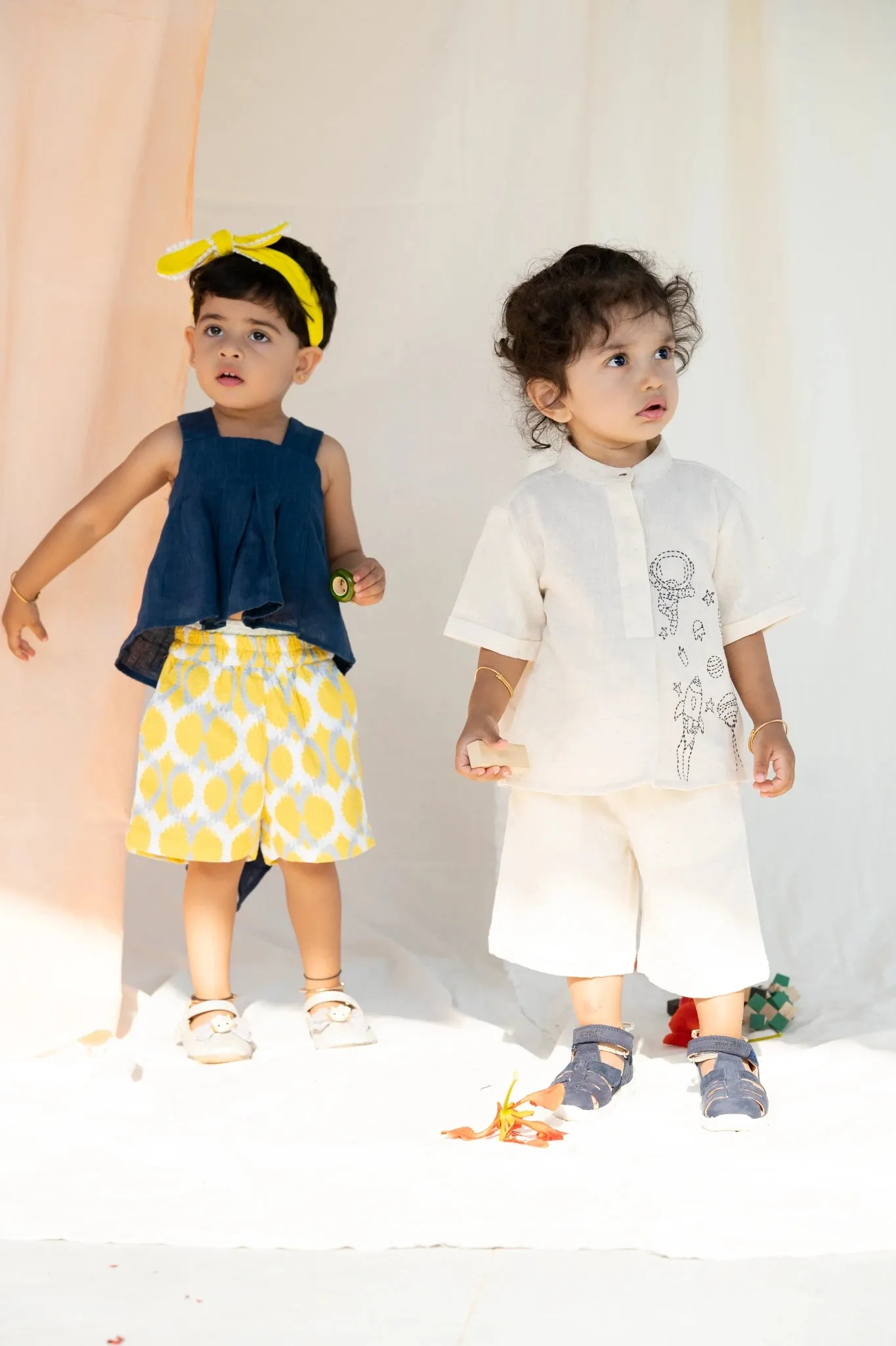 Organic Cotton Doodle Shirt and Cargo Shorts | Unisex | Kora