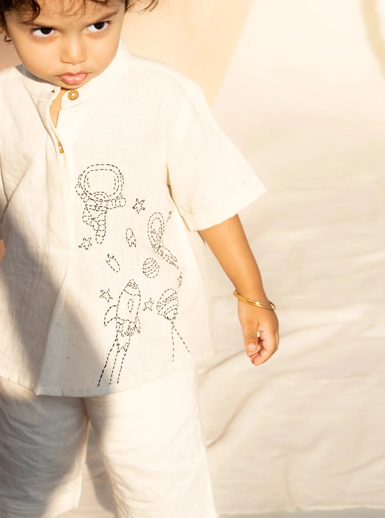 Organic Cotton Doodle Shirt and Cargo Shorts | Unisex | Kora