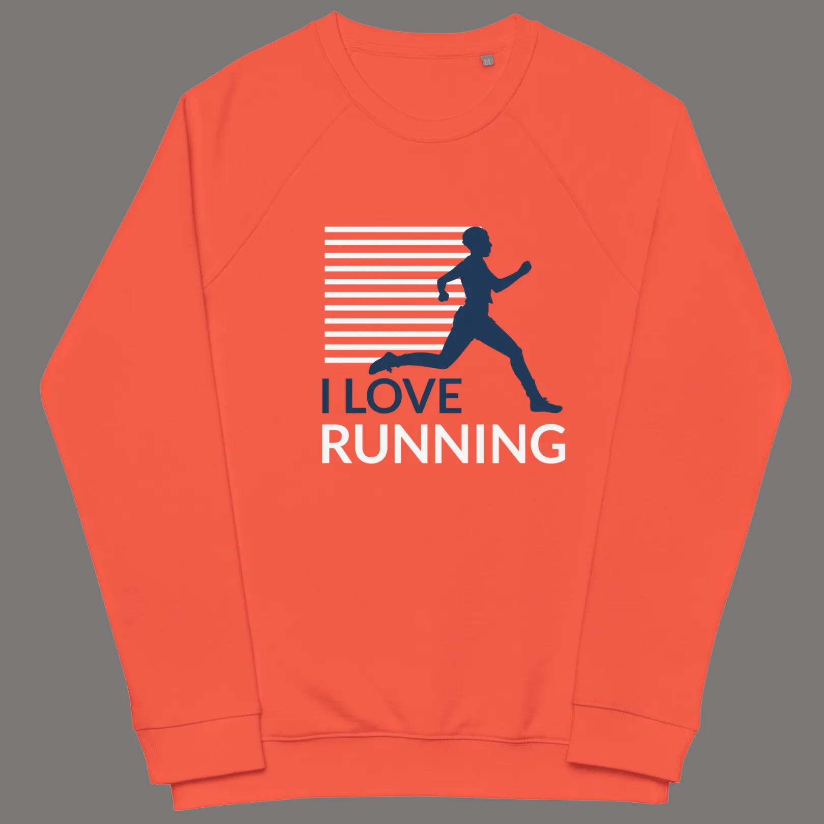 Runner’s Spirit: Cozy Organic Unisex Cotton Sweatshirt