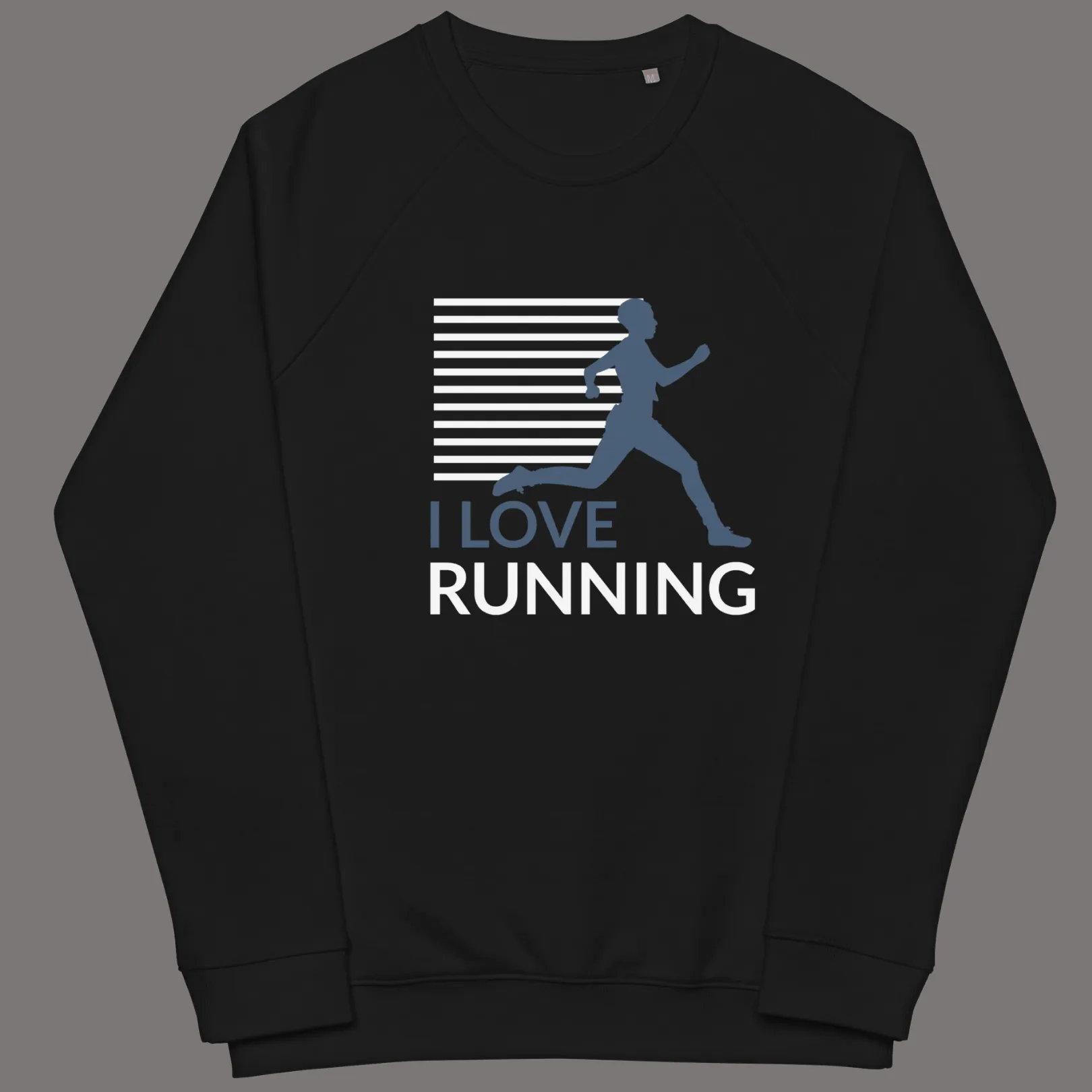 Runner’s Spirit: Cozy Organic Unisex Cotton Sweatshirt