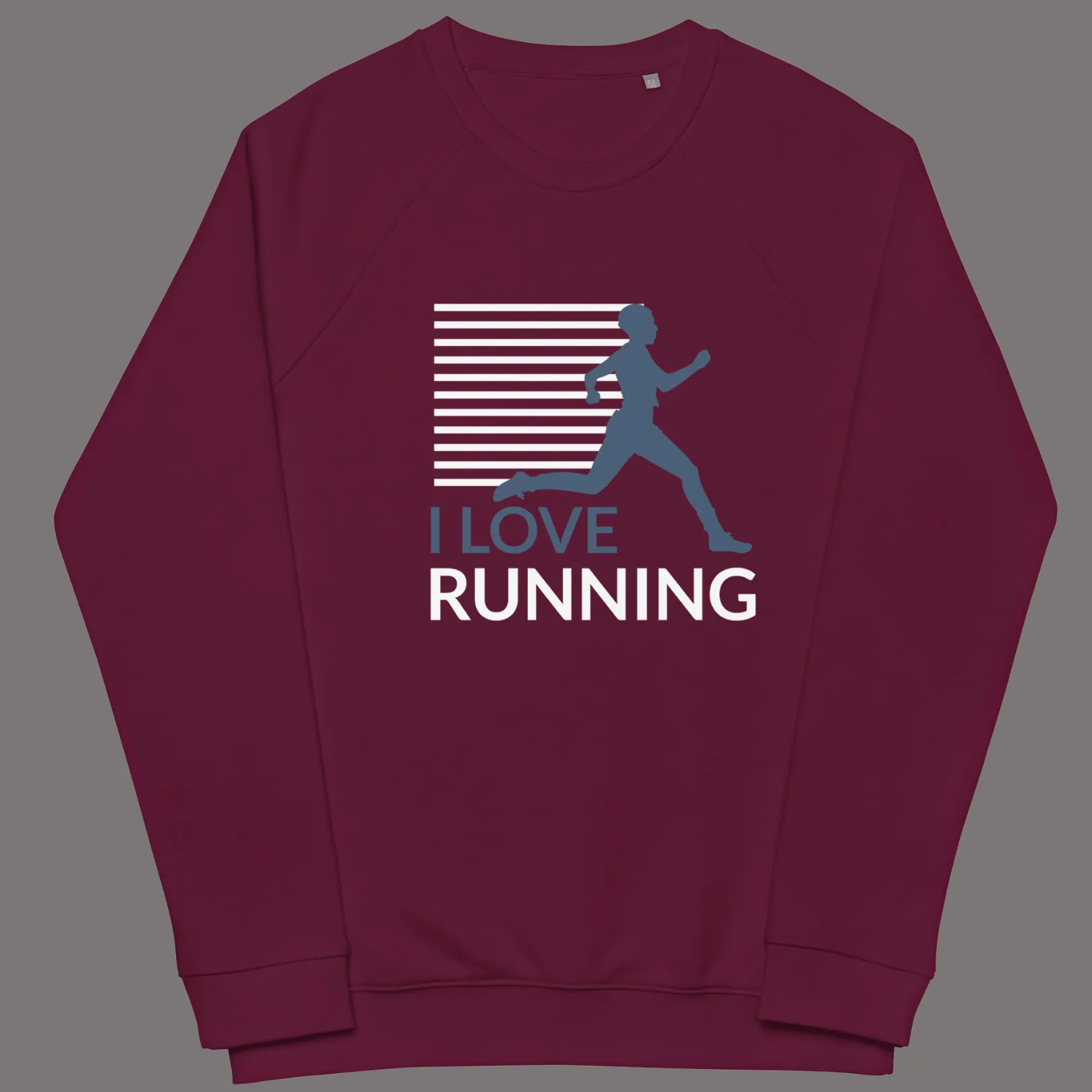 Runner’s Spirit: Cozy Organic Unisex Cotton Sweatshirt