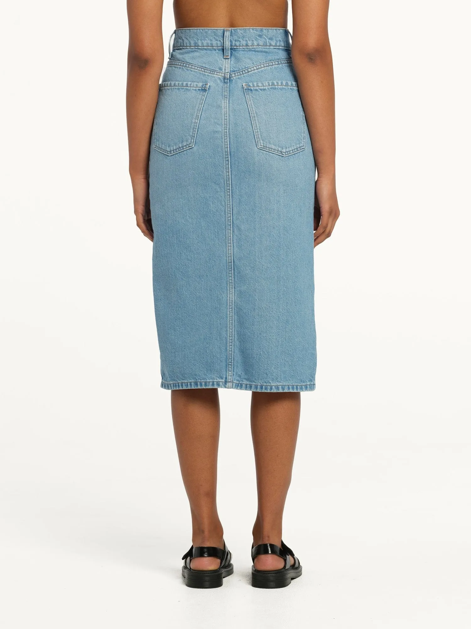 Strandard Skirt Saunter | Linen Denim