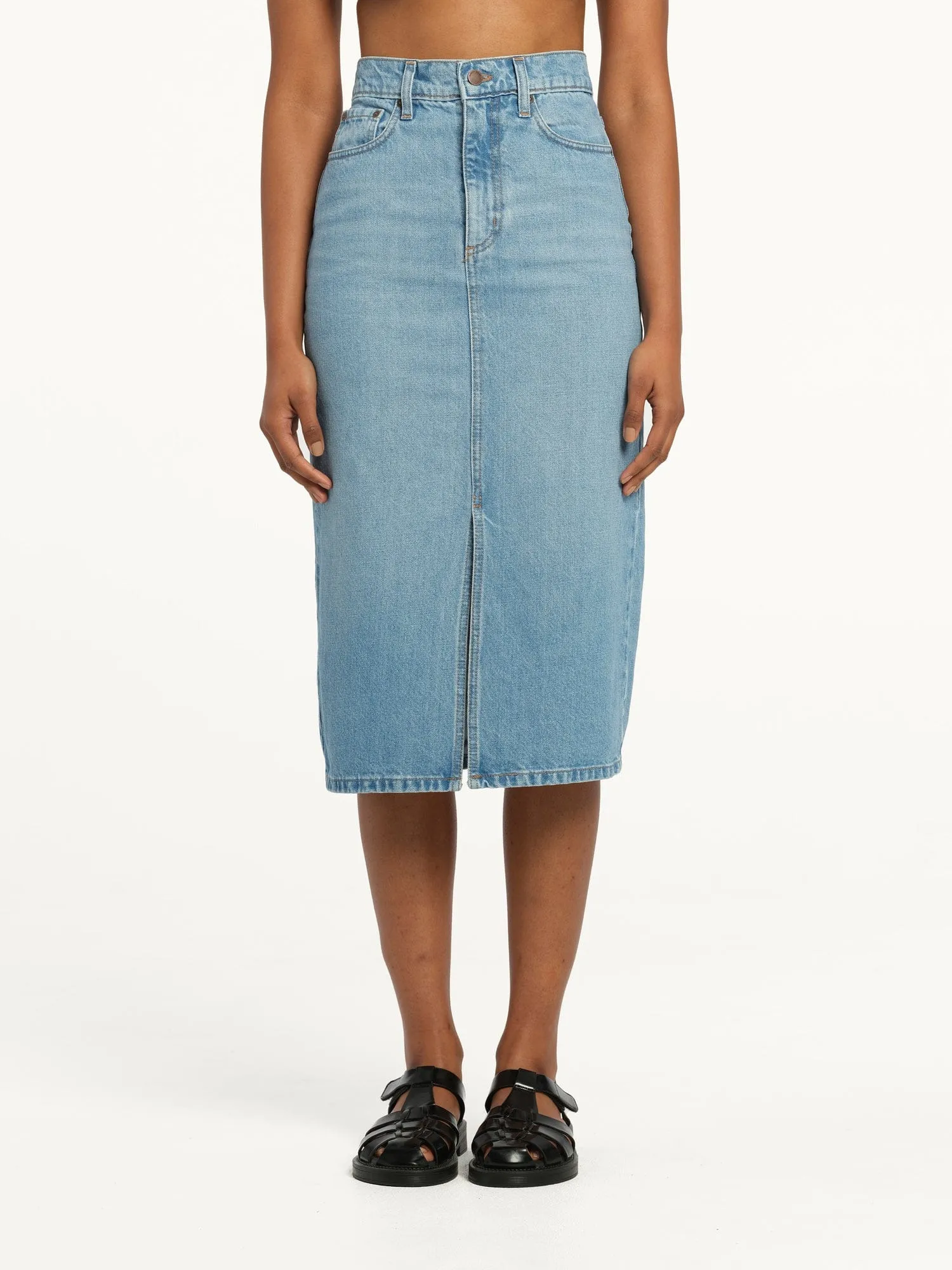 Strandard Skirt Saunter | Linen Denim