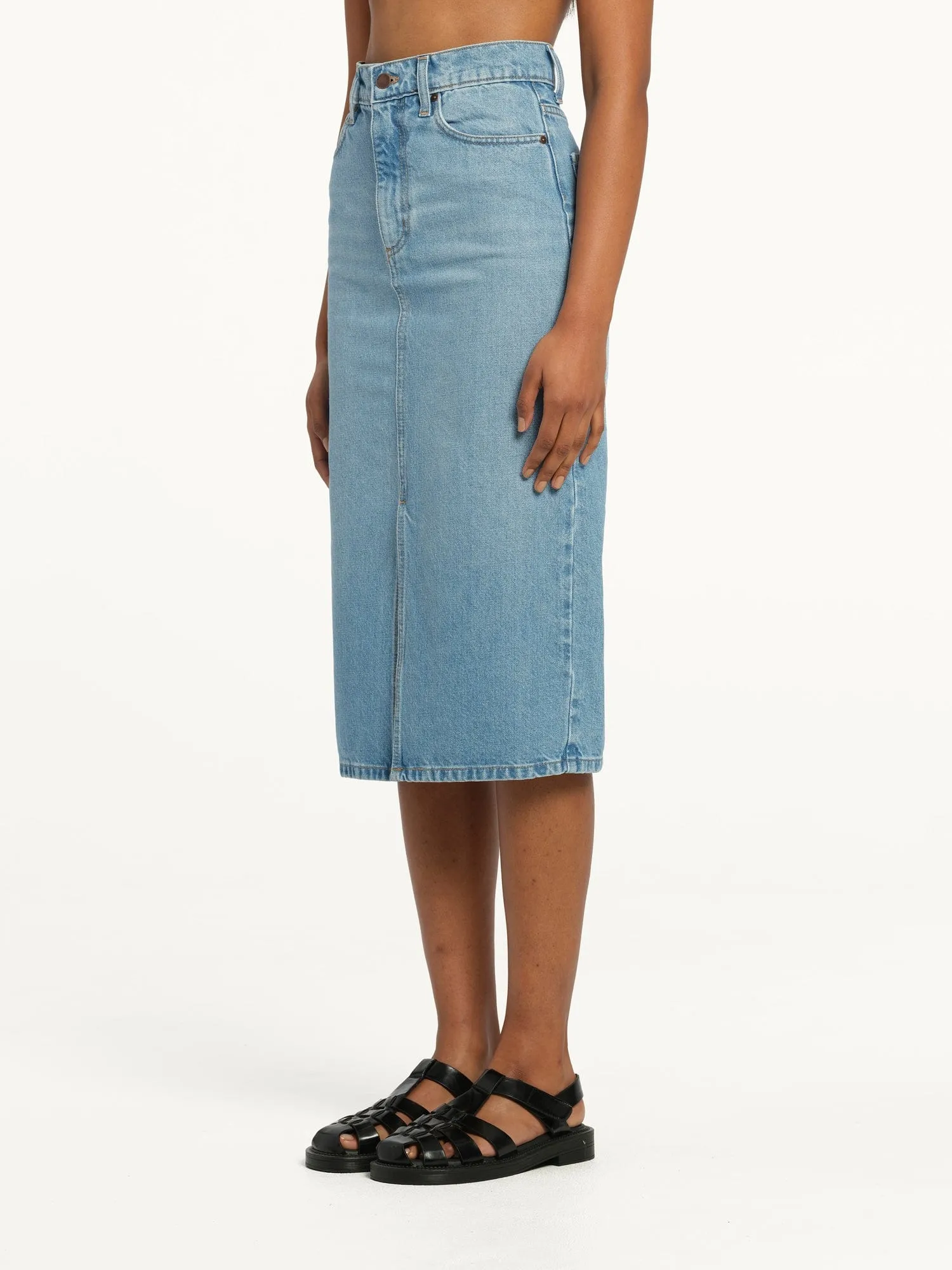 Strandard Skirt Saunter | Linen Denim