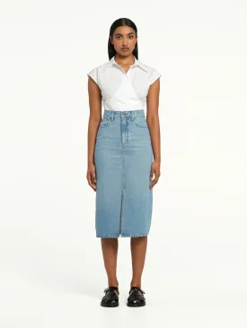 Strandard Skirt Saunter | Linen Denim